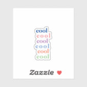 typographie cool pour autocollant chic tendance (Feuille)