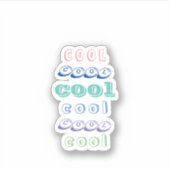 typographie cool pour autocollant chic tendance (Devant)