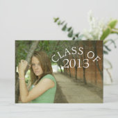 Typographie courbe grise Invitation (Debout devant)