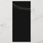 Typographie crème 32, Menu Cordes Lumière Noire de (Dos)