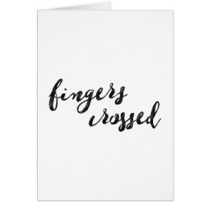Typographie croisée des doigts
