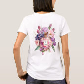 Typographie d'AMOUR florale brillante T-shirt - co (Dos)