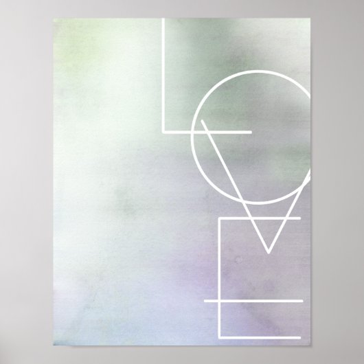 typographie d'amour moderne chic poster art mur (Devant)