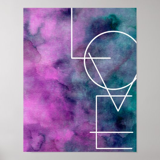 typographie d'amour moderne chic poster art mur (Devant)