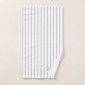 Typographie de baseball Black White Stripes ID770 (Serviette à main)