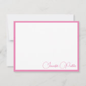 Typographie de bordure rose Nom du script Modèle b (Devant)