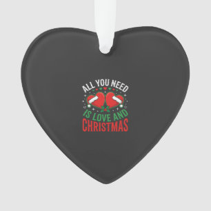 Typographie de chapeau de Père Noël Amour de Noël