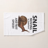 Typographie de coquille d'animal escargot  (Serviette à main)