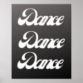 Typographie de danse dynamique - Art mural motivan (Devant)