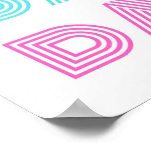 Typographie de danse rétro - Art mural motivant (Coin)