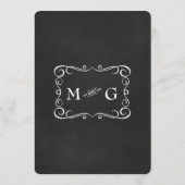 Typographie de défilement du tableau noir Menu du  (Dos)