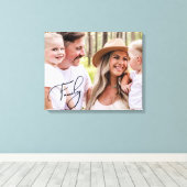 Typographie de famille Portrait Grande toile Impre (Insitu (Plancher de Bois))