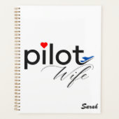 Typographie de femme de pilote & Avion simple, min (Devant)
