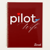Typographie de femme de pilote & Avion Simple,Mini (Devant)