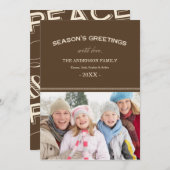 TYPOGRAPHIE DE FÊTE | CARTE PHOTO DE FÊTE (Devant / Derrière)