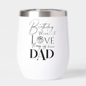 Typographie de fête d'anniversaire de papa minimal (Arrière)