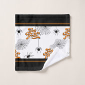 Typographie de frappe ou de traitement avec Motif (Gant de toilette)