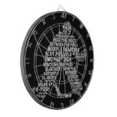 Typographie de gardien de hockey Cible de flechett (Devant gauche)