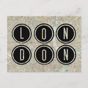 Typographie de la carte de Londres