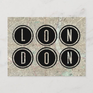 Typographie de la carte de Londres