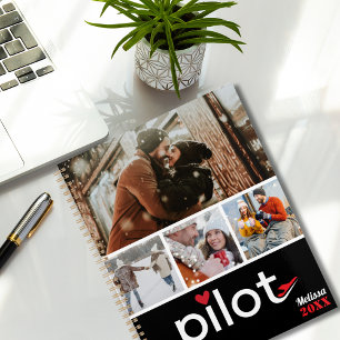 Typographie de la femme pilote et avion, Photo min