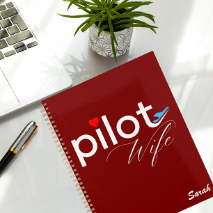Typographie de la femme pilote et avion Simple, mi
