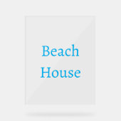 Typographie de la maison de plage Calligraphie Tex (Recto)