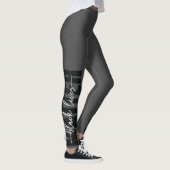 Typographie de la matière noire Leggings (Droite)