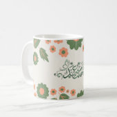 Typographie de l'Aïd arabe Lettres de café Mug (Devant gauche)
