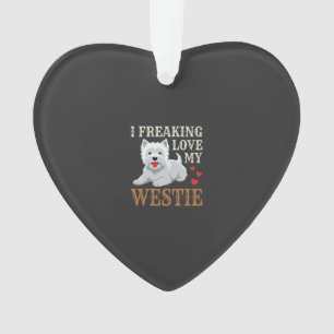 Typographie de l'amour du chien Westie