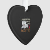 Typographie de l'amour du chien Westie (devant)