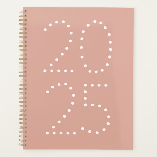 Typographie de l'année moderne rose pâle (Devant)