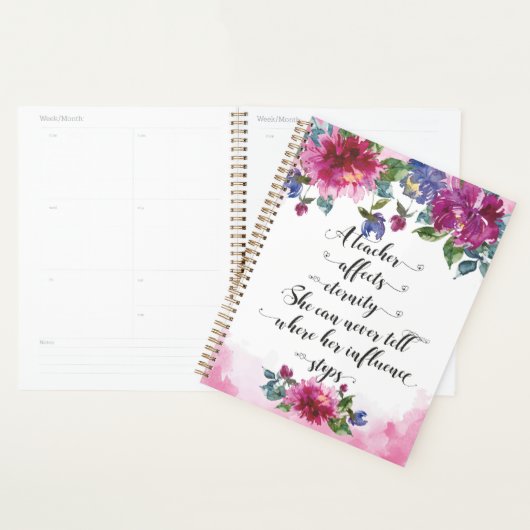 Typographie de l'enseignant Retour à l'école Cadea (Devant avec enveloppe)