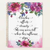 Typographie de l'enseignant Retour à l'école Cadea (Devant)