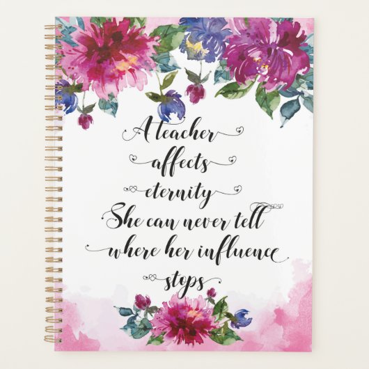 Typographie de l'enseignant Retour à l'école Cadea (Devant)