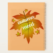 Typographie de l'humeur d'automne feuille d'érable (Dos)