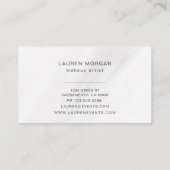 Typographie de maquillage | CARTE DE VISITE (Dos)