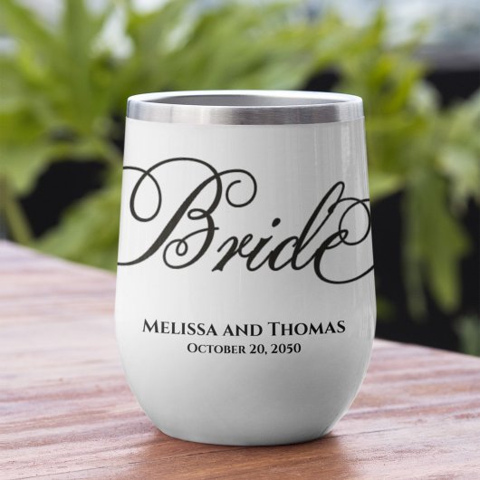 Typographie de mariée mariage Script Tumbler perso