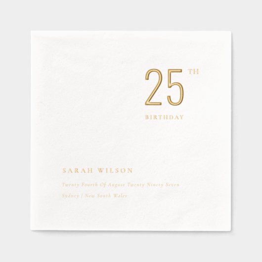 Typographie de naissance personnalisée élégante et (Recto)