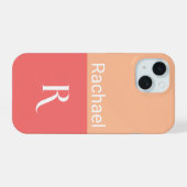 Typographie de nom de monogramme simple (Verso Horizontal)