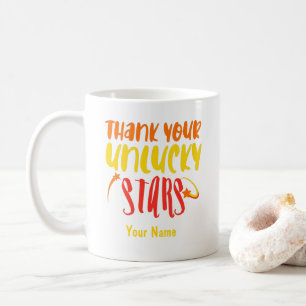 Typographie de nom personnalisé Tasse de café drôl