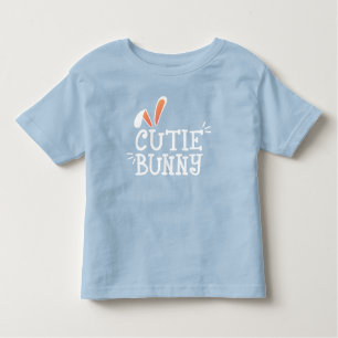 Typographie de Pâques de Cutie Bunny  T-shirt