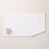 Typographie de Pâques joyeuse - Baisers de lapin (Serviette à main)