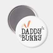 Typographie de Pâques Simple Daddy Bunny | Magnet (Recto/Verso)