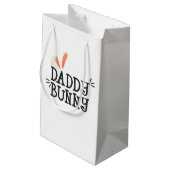 Typographie de Pâques Simple Daddy Bunny | Sac Cad (Dos Angle)