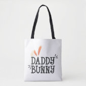 Typographie de Pâques Simple Daddy Bunny | Sac fou (Devant)
