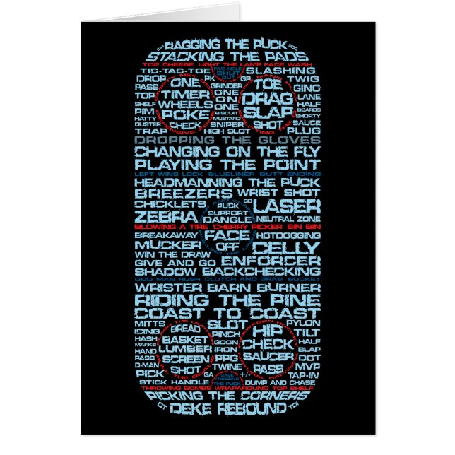 Typographie de patinoire de hockey (Devant)