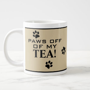 Typographie de patte de chien Tasse personnalisée