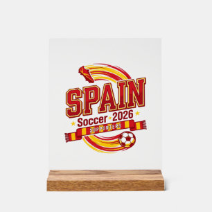 Typographie de pays de football d'Espagne 2026 Gra
