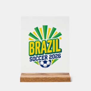 Typographie de pays gras football Brésil 2026